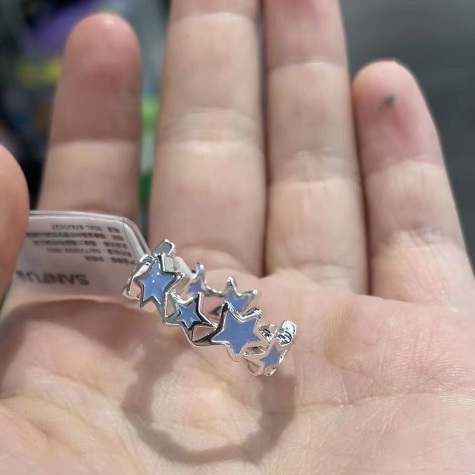 Wholesale Little Red Book Explosions Dopamine Star Opening Ring